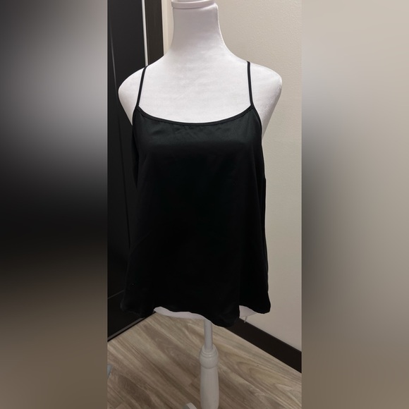 NWT Victoria’s Secret Size L Black Cecile Modal Camisole front silky/back modal - Picture 2 of 13